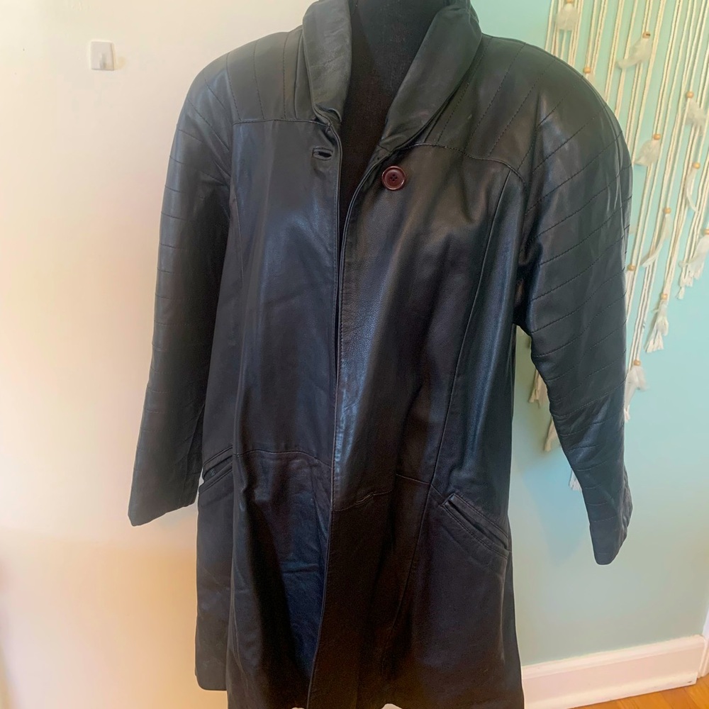 Vintage Chetta B Leather Coat